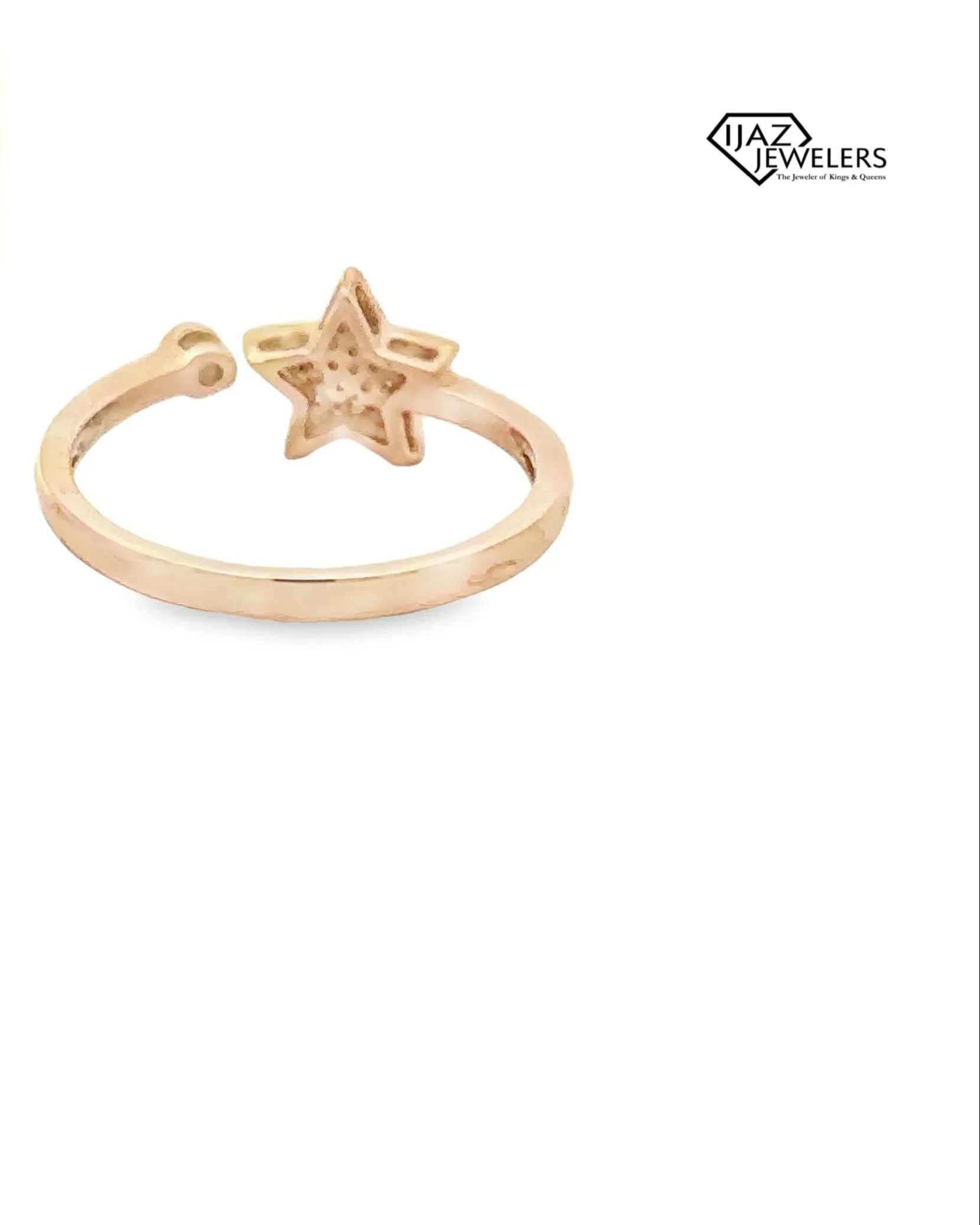 10K Gold 0.08 CTW Diamond Star Ring