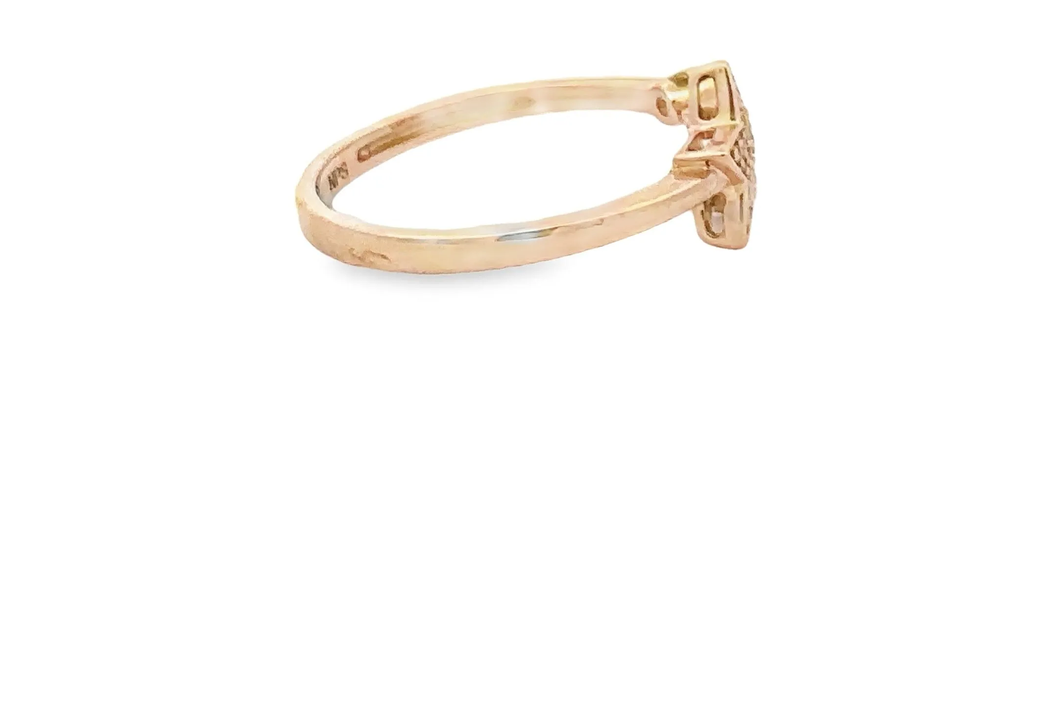 10K Gold 0.08 CTW Diamond Star Ring
