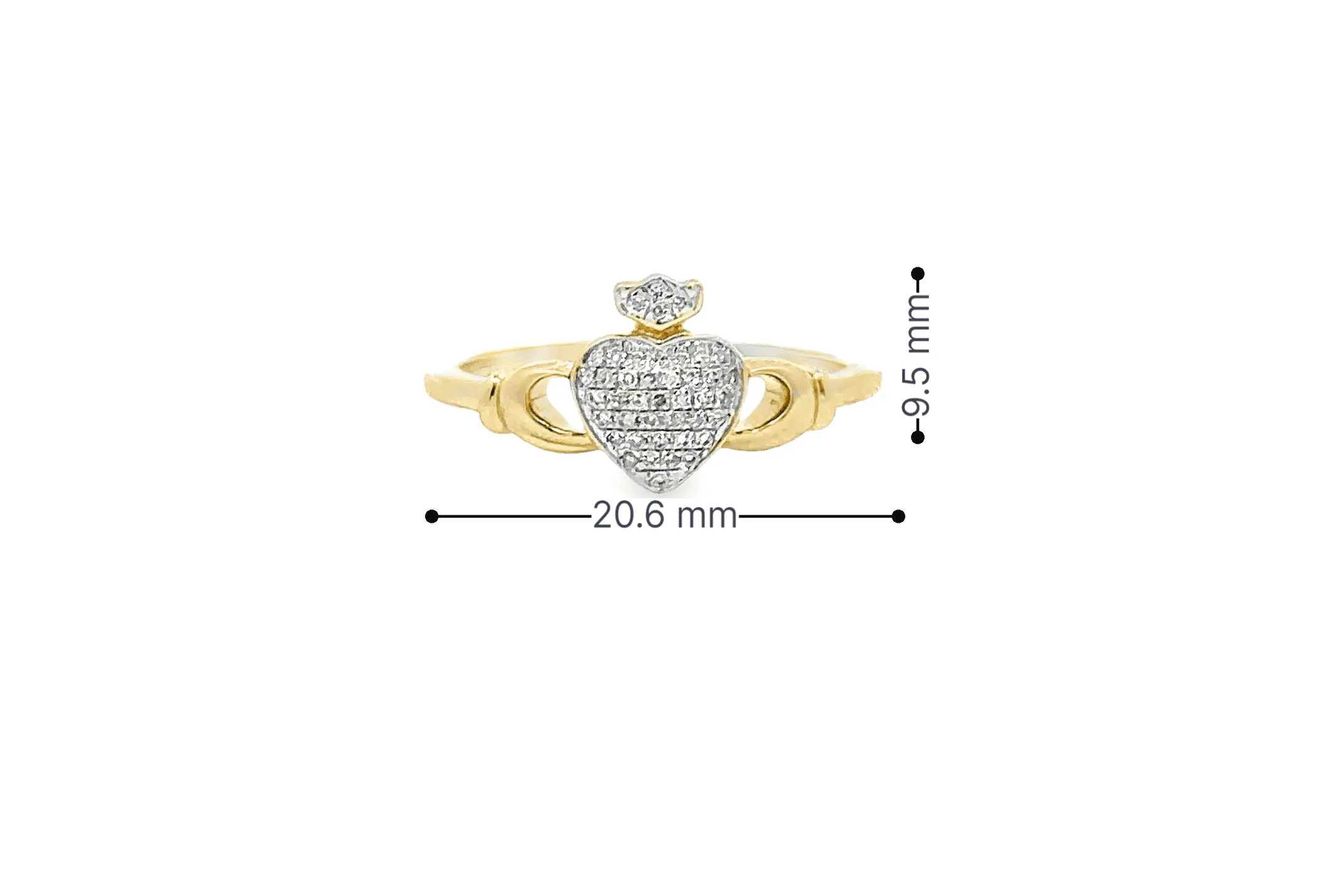 10K Gold 0.10 CTW Diamond Ladies Ring