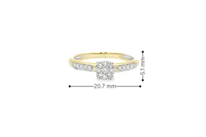 10K Gold 0.18 CTW Diamond Ladies Ring