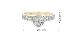 10K Gold 0.40 CTW Diamond Ladies Ring