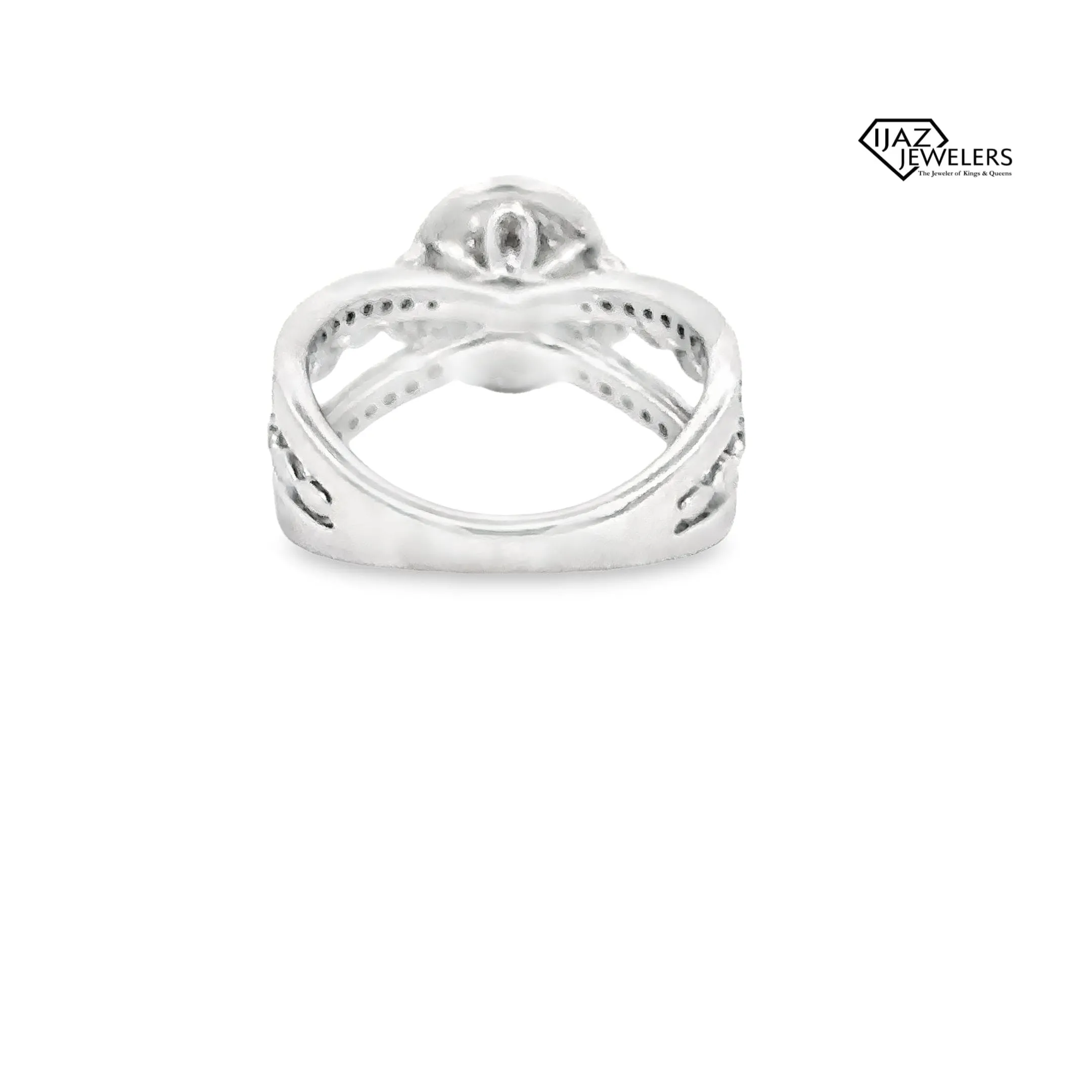 10K White Gold 0.98 CTW Ladies Diamond Ring