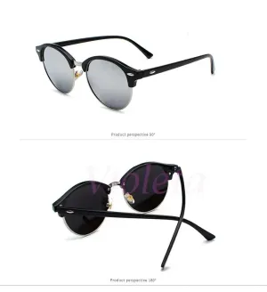 11269 1l-385 Gafas de sol polarizadas para hombre, lentes de sol redondas, visión nocturna, colores reales, protección solar, viento