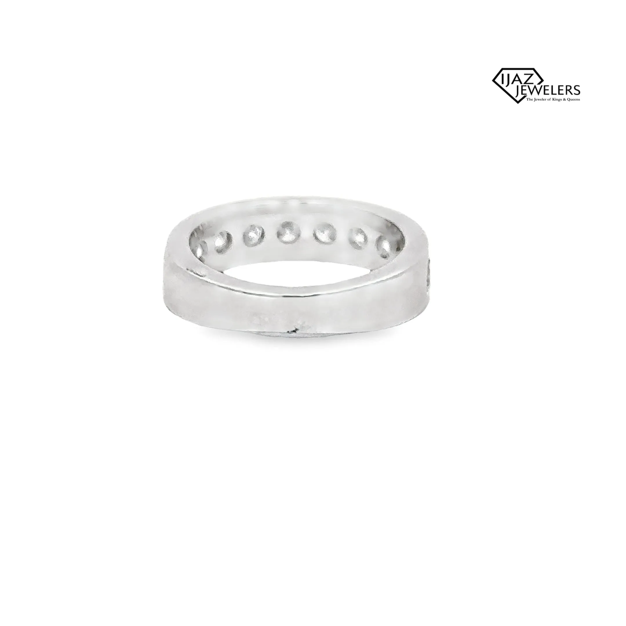 14K White Gold 1.75 Diamond Ladies Band