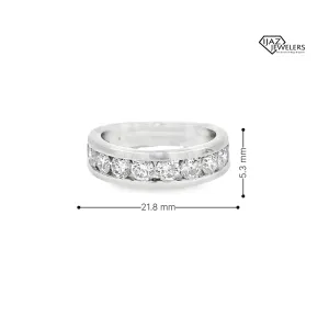 14K White Gold 1.75 Diamond Ladies Band