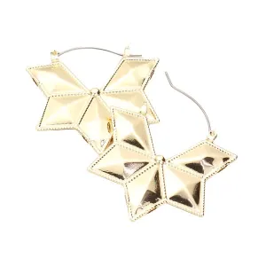 Abstract Metal Pin Catch Detailed Earrings