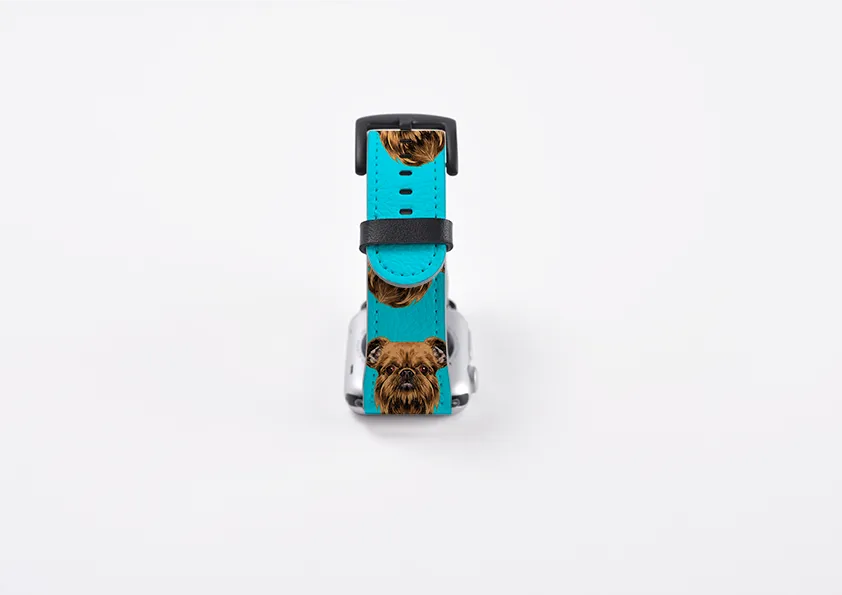 Brussels Griffon Sea Blue Apple Watch Strap