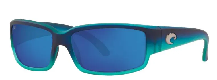 Costa Del Mar Caballito Matte Caribbean Fade Frame - Blue Mirror 580 Plastic Lens - Polarized Sunglasses