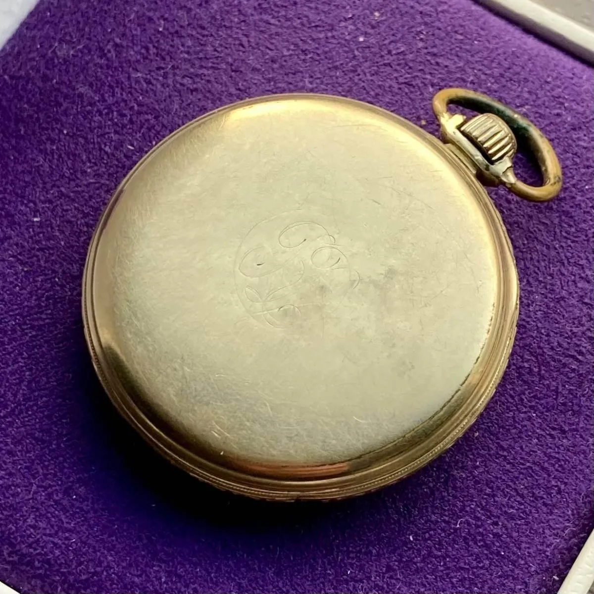 Elgin Pocket Watch Antique Manual Open Face 44mm Vintage