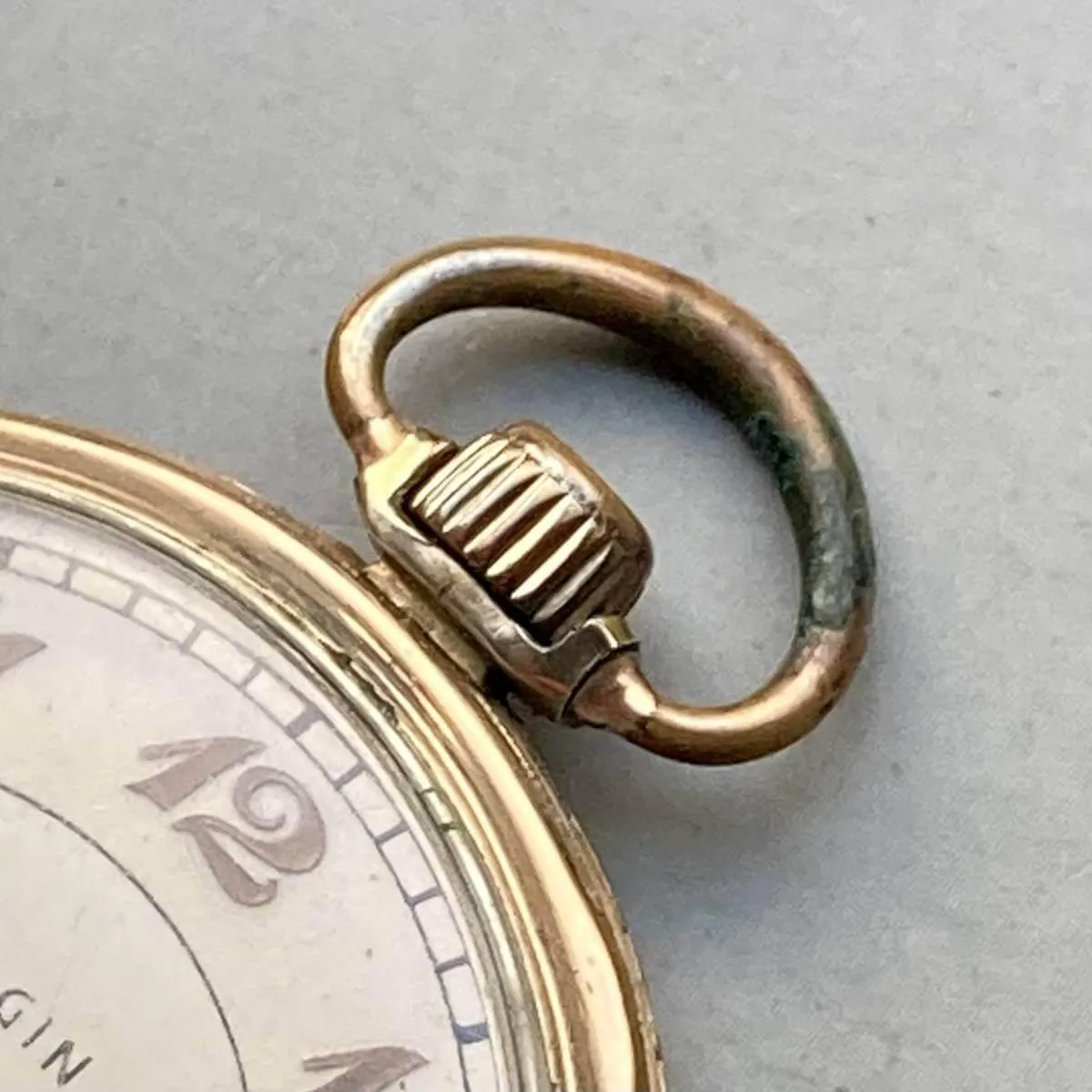 Elgin Pocket Watch Antique Manual Open Face 44mm Vintage