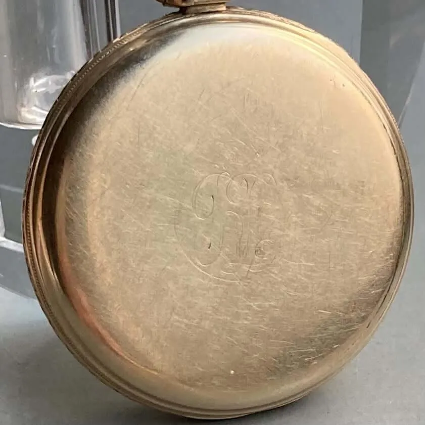 Elgin Pocket Watch Antique Manual Open Face 44mm Vintage