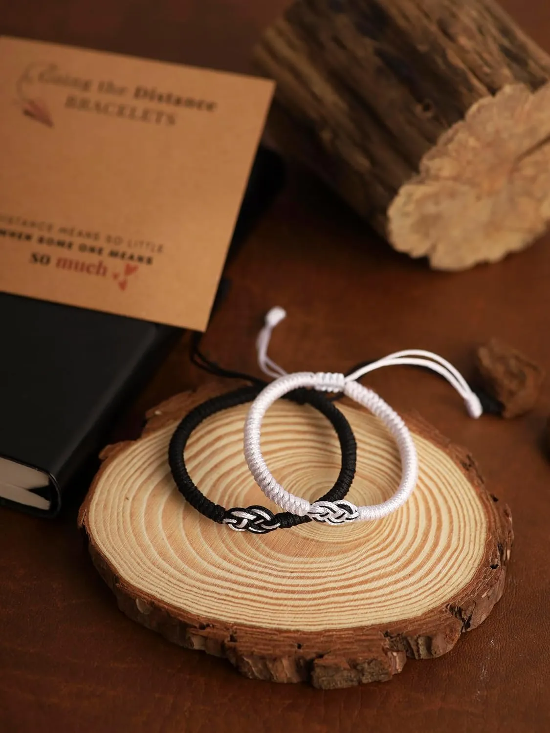 HAQUIL Long Distance Bracelets Couples Bracelets Matching Couple Rings Infinity Bracelets Distance Relationship Anniversary Valentine Gifts for Couple