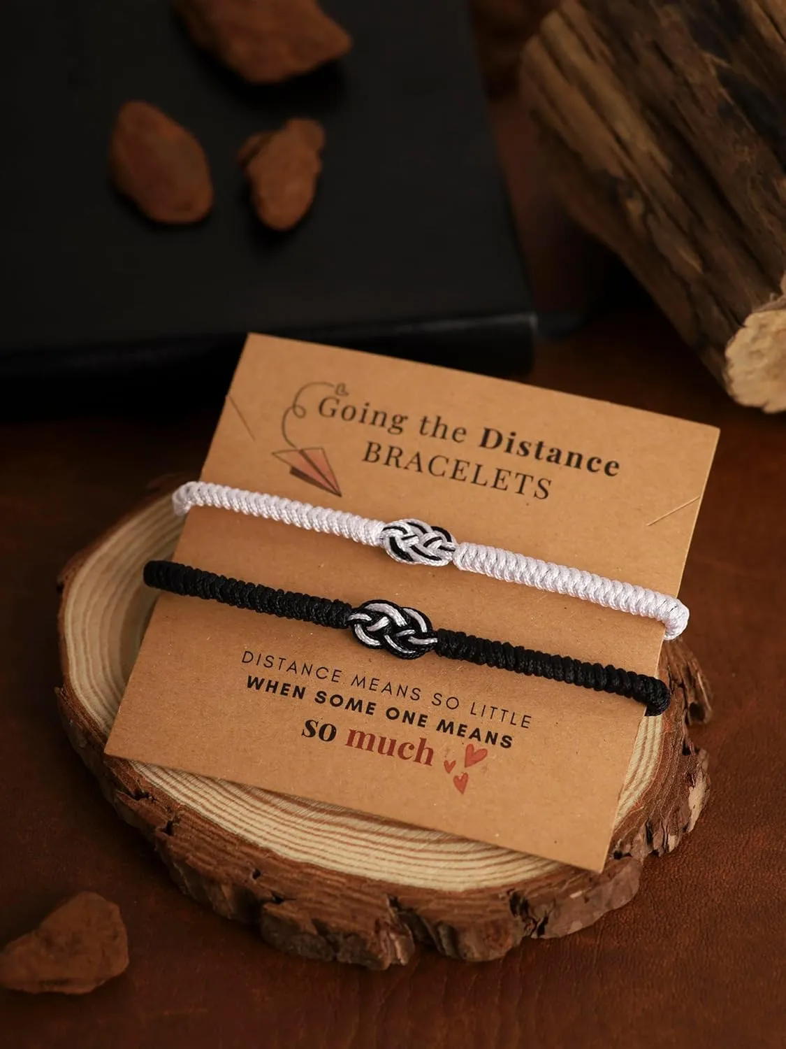 HAQUIL Long Distance Bracelets Couples Bracelets Matching Couple Rings Infinity Bracelets Distance Relationship Anniversary Valentine Gifts for Couple