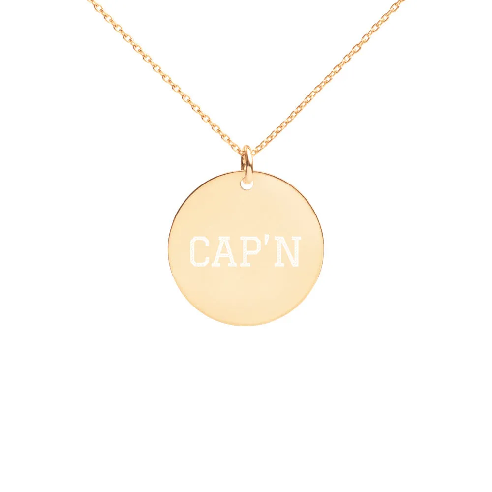 NP CAPN Silver Disc Necklace