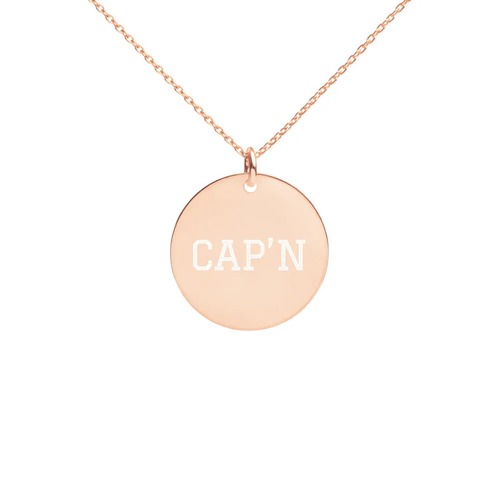 NP CAPN Silver Disc Necklace