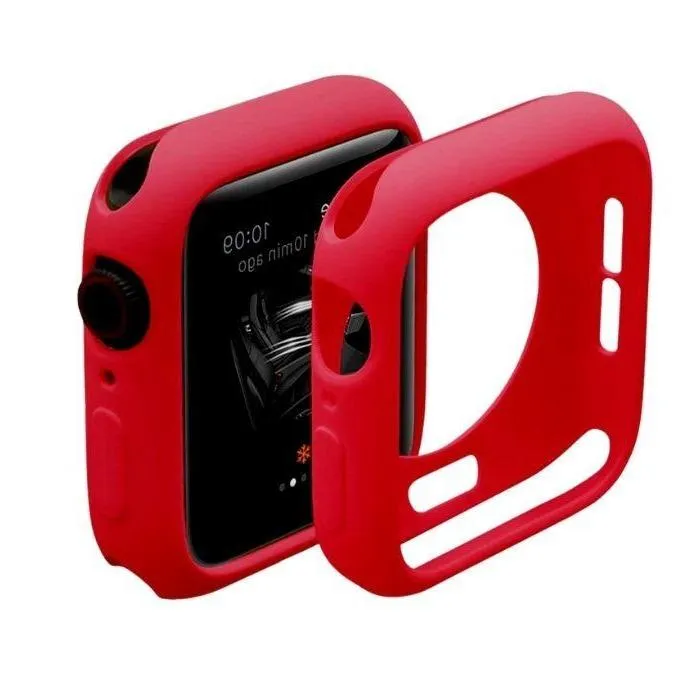Silicone Case for Apple Watch Case - 44mm - Red