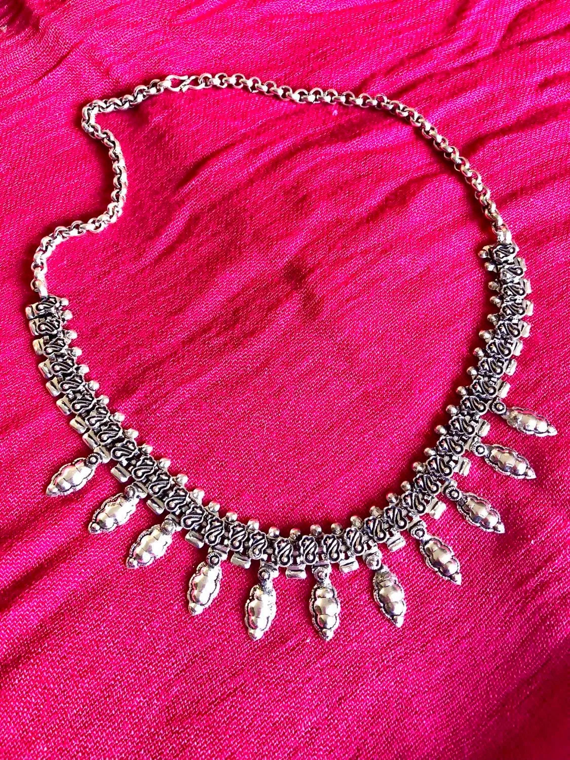 Silver Choker Necklace